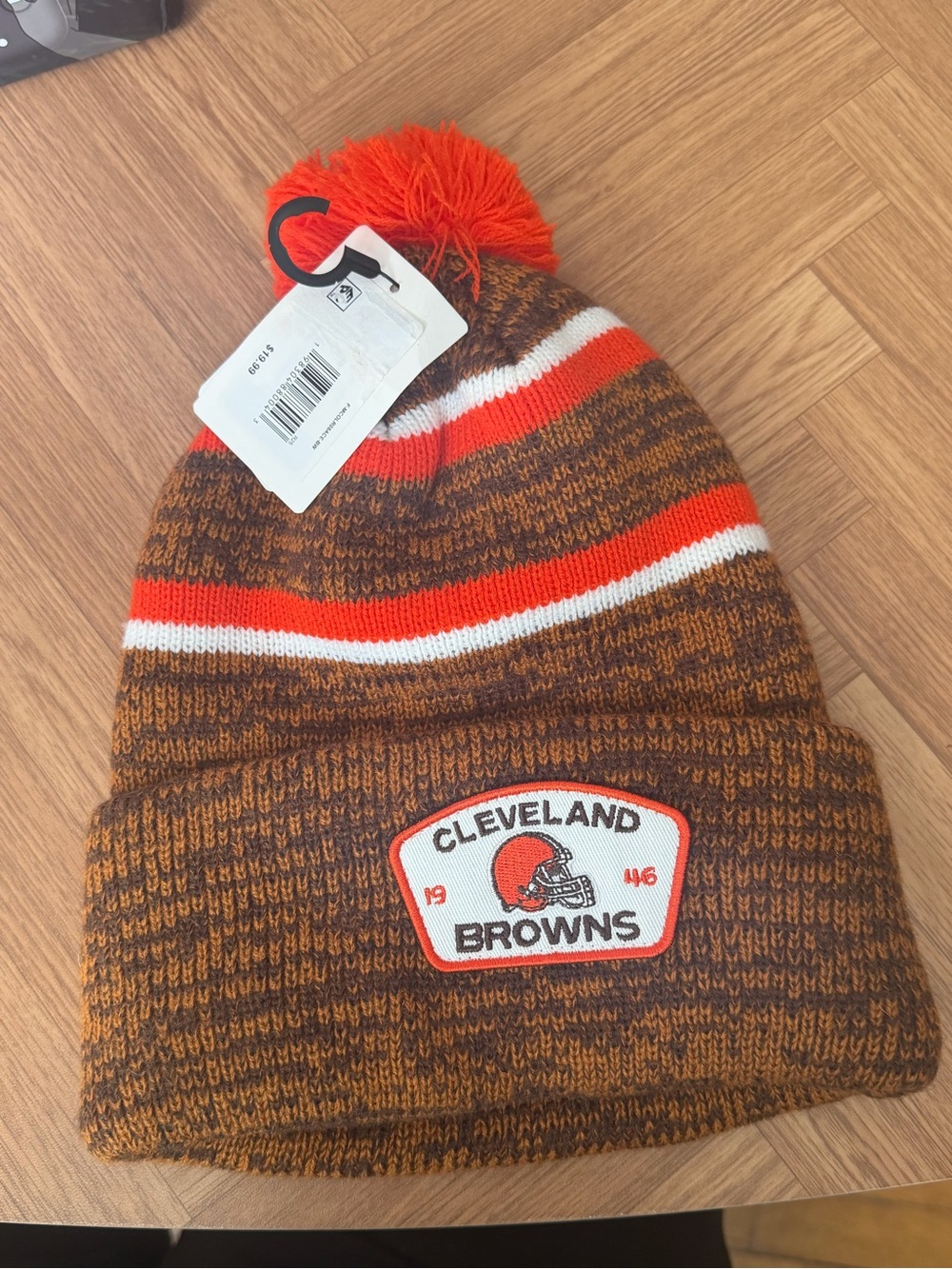 Cleveland browns beanie adult size